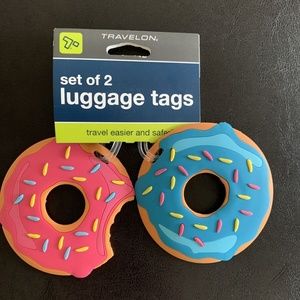 Travelon Set Of 2 Luggage Tags Doughnuts Size OS